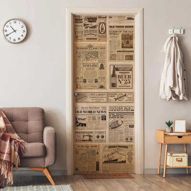 pellicole adesive per mobili carta da giornale