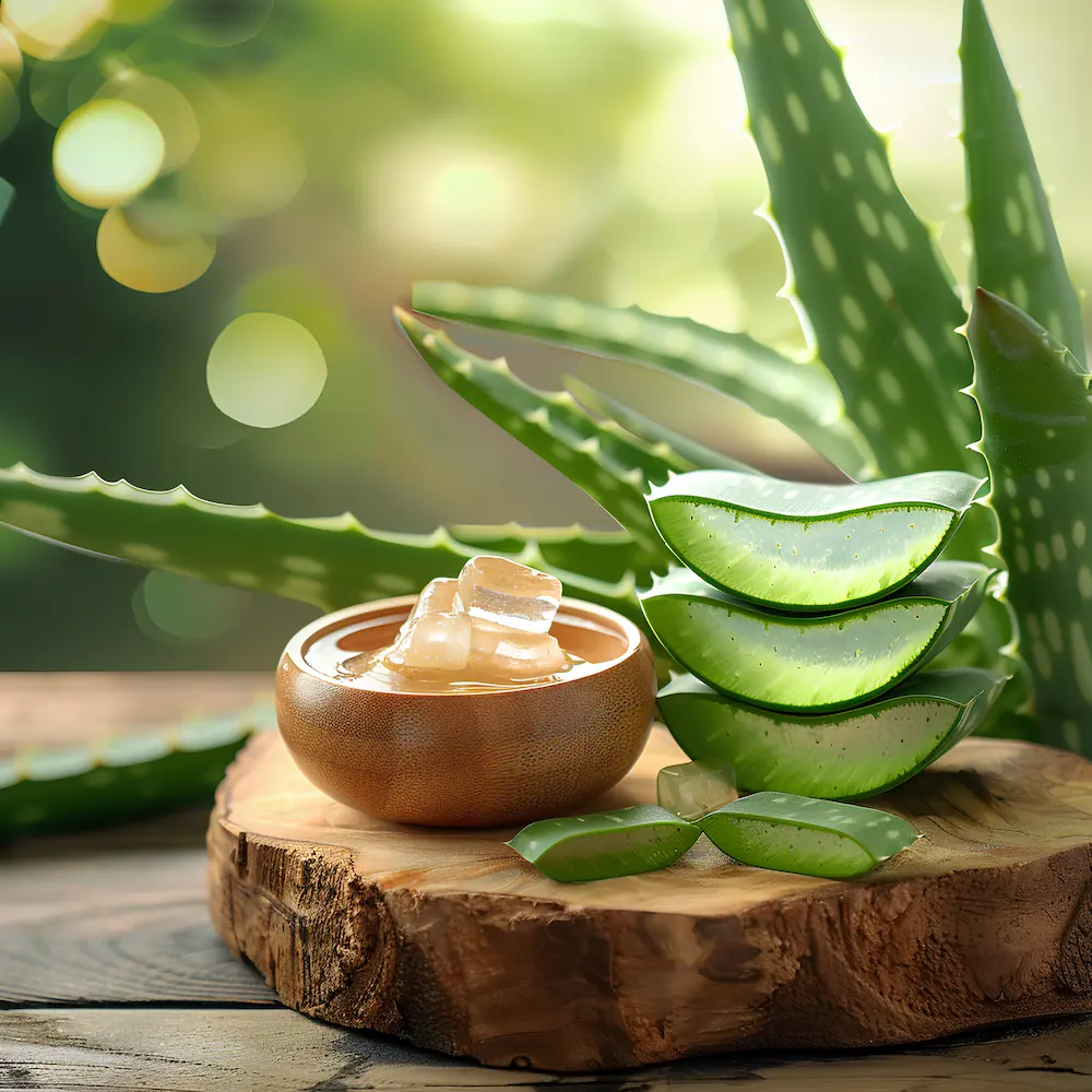 pianta di aloe vera per il succo di aloe