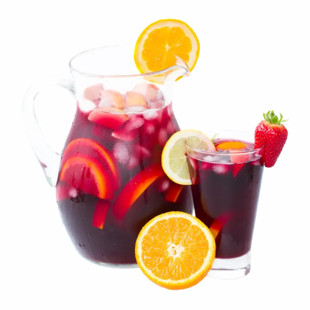 bicchiere di sangria. ricetta sangria originale