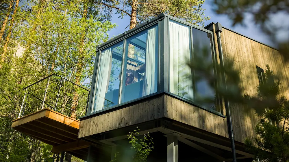 glass cube Dobbiaco
