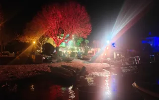 battello di natale all' isola delle luci